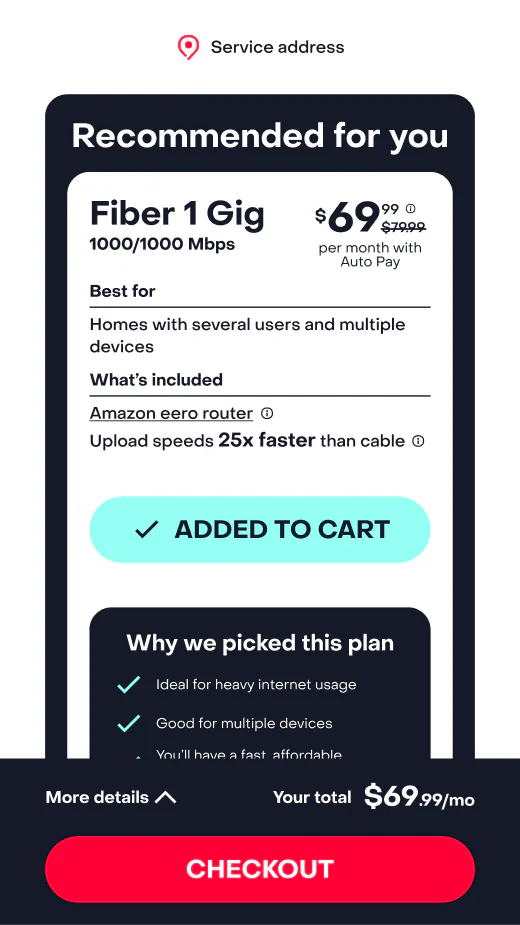 Frontier mobile flow RESULT state